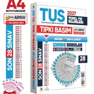 İnformal Yayınları 2027 TUS Temel Tıp Bilimleri ÖSYM Çıkmış Soru Tıpkı Basım Son 15 Yıl 28 li Deneme