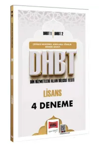 Yargı Yayınları DHBT 1 - DHBT 2 Lisans 4 Deneme Sınavı