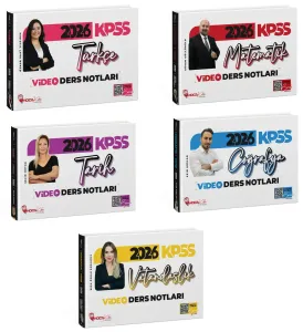 Hoca Kafası Yayınları 2026 KPSS Genel Yetenek Genel Kültür Video Ders Notları 5'li Set