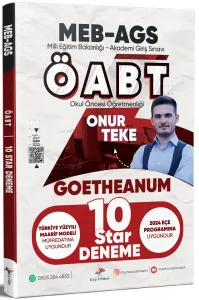 Dizgi Kitap Yayınları 2026 ÖABT MEB-AGS Okul Öncesi Öğretmenliği GOETHEANUM Star 10 Deneme Çözümlü