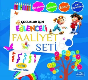 Eğlenceli Faaliyet Seti Lacivert Kitap– 4 Yaş Üzeri