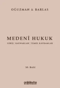 Medeni Hukuk 30.baskı Ciltli