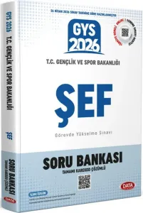 Data Yayınları 2026 T.C. Gençlik ve Spor Bakanlığı Şef GYS Soru Bankası - Karekod Çözümlü