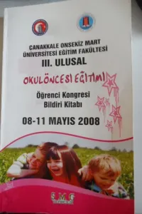 ÇÖMÜ III. Ulusal Okulöncesi Eğitimi Öğrenci Kondresi Bildiri Kitabı