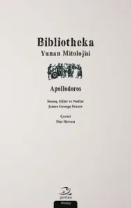 Bibliotheka; Yunan Mitolojisi
