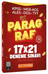 EVP Akademi KPSS MEB-AGS ALES DGS TYT Paragraf REST 17x21 Deneme Çözümlü