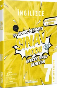 Pruva Akademi 7. Sınıf İngilizce Sınav Modu 20 Branş Denemesi