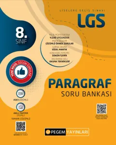 Pegem Yayınları 8. Sınıf LGS Paragraf Soru Bankası