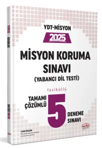 Editör Yayınları YDT Misyon Koruma Sınavı 5 Deneme Sınavı