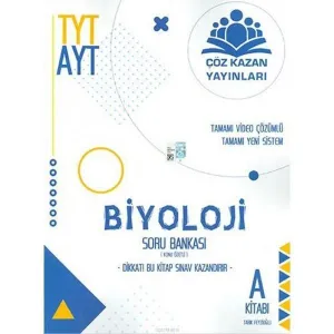 Çöz Kazan Yayınları TYT AYT Biyoloji Konu Özetli Soru Bankası A Kitabı Çöz Kazan