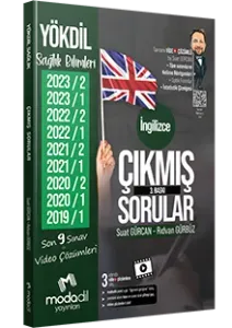 Modadil Yayınları YÖKDİL Sağlık Bilimleri Çıkmış Sorular Tamamı Video Çözümlü