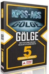 Paraf Akademi KPSS MEB-AGS Tüm Dersler Gölge 5 Deneme Fasikül
