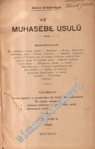 Yeni Muhasebe Usulü  -