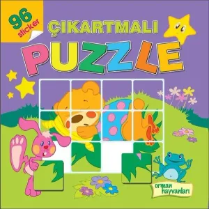 Çıkartmalı Puzle-Orman Hayvanları