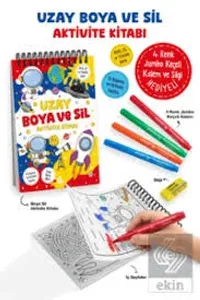 Uzay – Boya Ve Sil Aktivite Kitabı / 3 Yaş +