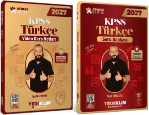 Yediiklim Yayınları 2027 KPSS Türkçe Atölye Video Ders Notları ve Soru Bankası 2'li Set