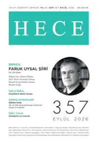 Hece Aylık Edebiyat Dergisi Sayı: 357 Eylül 2026