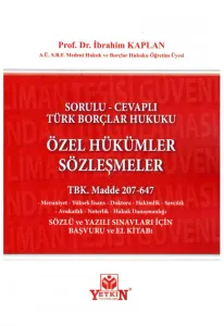 Özel Hükümler Sözleşmeler