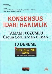 İdari Hakimlik Tamamı Çözümlü 10 Deneme