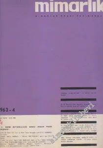 Mimarlık Dergisi  - Sayı: 4    1  Ağustos