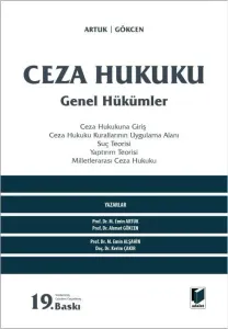 Ceza Hukuku Genel Hükümler Ciltli