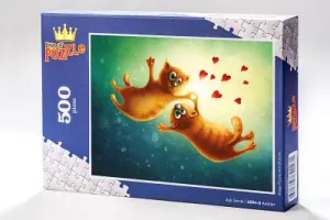 Aşk Serisi - Kediler 500 Parça Puzzle