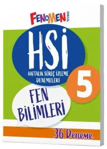 Fenomen Okul Yayınları 5. Sınıf Fen Bilimleri HSİ Haftalık Süreç İzleme Denemeleri