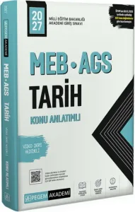 Pegem Yayınları 2027 MEB AGS Tarih Konu Anlatımlı