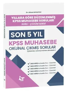 4T Yayınları KPSS A Grubu Muhasebe Orijinal Çıkmış Sorular Son 5 Yıl Çözümlü