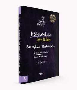 İmtiyaz Borçlar Hukuku  Genel Hükümler - Özel Hükümler