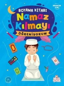 Namaz Kılmayı Öğreniyorum (Erkek) - Boyama Kitabı