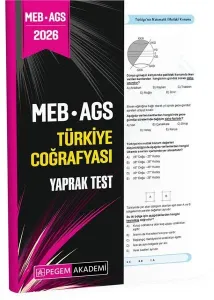 Pegem Yayınları 2026 MEB AGS Türkiye Coğrafyası Yaprak Test