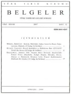 Belgeler 32. Sayı