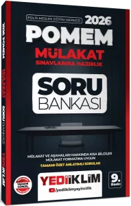 Yediiklim Yayınları 2026 POMEM Mülakat Sınavlarına Hazırlık Tamamı Özet Anlatımlı Soru Bankası