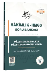 İMTİYAZ 2026 HMGS Hakimlik Milletlerarası Hukuk - Milletlerarası Özel Hukuk Soru Bankası