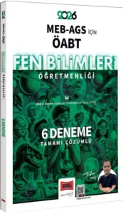 Yargı Yayınları 2026 MEB AGS ÖABT Fen Bilimleri Öğretmenliği Tamamı Çözümlü 6 Deneme