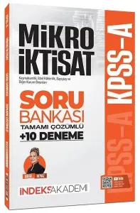 İndeks Akademi 2027 KPSS A Grubu Mikro İktisat Soru Bankası ve 10 Deneme Çözümlü