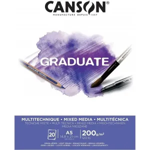CANSON GRADUATE 20S A5 200G Mixmedia Defteri
