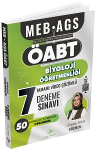 Dizgi Kitap Yayınları 2025 ÖABT MEB-AGS Biyoloji Öğretmenliği Tamamı Video Çözümlü 7 Deneme Sınavı