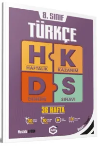 Arı Yayıncılık  8. Sınıf Türkçe Arı Haftalık Kazanım Deneme