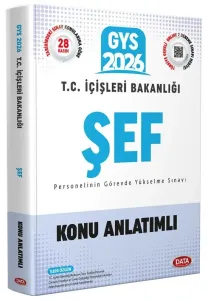 Data Yayınları 2026 T.C. İçişleri Bakanlığı Şef GYS Konu Anlatımlı