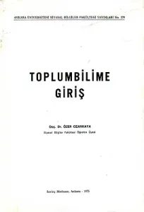 Toplumbilime Giriş 1975