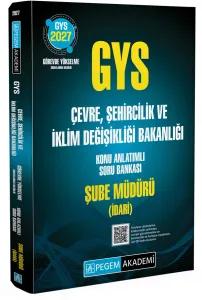 Pegem Yayınları 2027 GYS Çevre Şehircilik ve İklim Değişikliği Bakanlığı Konu Anlatımlı Soru Bankası ŞUBE MÜDÜRÜ (İdari)