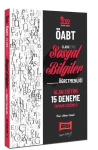 2022 ÖABT Class Sosyal Bilgiler Öğretmenliği Alan Eğitimi 15 Deneme Sınavı