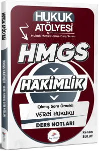 Dizgi Kitap Yayınları 2026 Hukuk Atölyesi HMGS Hakimlik Çıkmış Soru Örnekli Vergi Hukuku Ders Notları