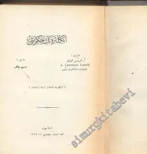 OSMANLICA: İngiltere'nin Hükümeti 3. Cilt -