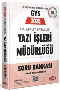 Data Yayınları 2025 Adalet Bakanlığı Yazı İşleri Müdürlüğü GYS Soru Bankası - Karekod Çözümlü