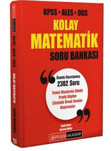 Pegem Yayınları AGS KPSS ALES DGS Kolay Matematik Soru Bankası