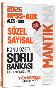 Yönerge Yayınları 2026 KPSS MEB-AGS ALES DGS Sözel Sayısal Mantık Konu Özetli Soru Bankası Çözümlü