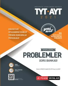 Pegem TYT-AYT Tamamı Çözümlü Problemler Soru Bankası 2021-YENİ